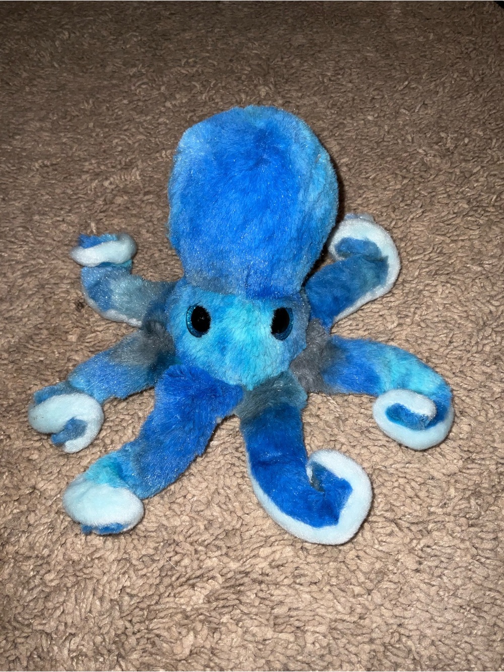 Blue Plush Octopus Soft Toy - Kids Plush Stuffed Animal